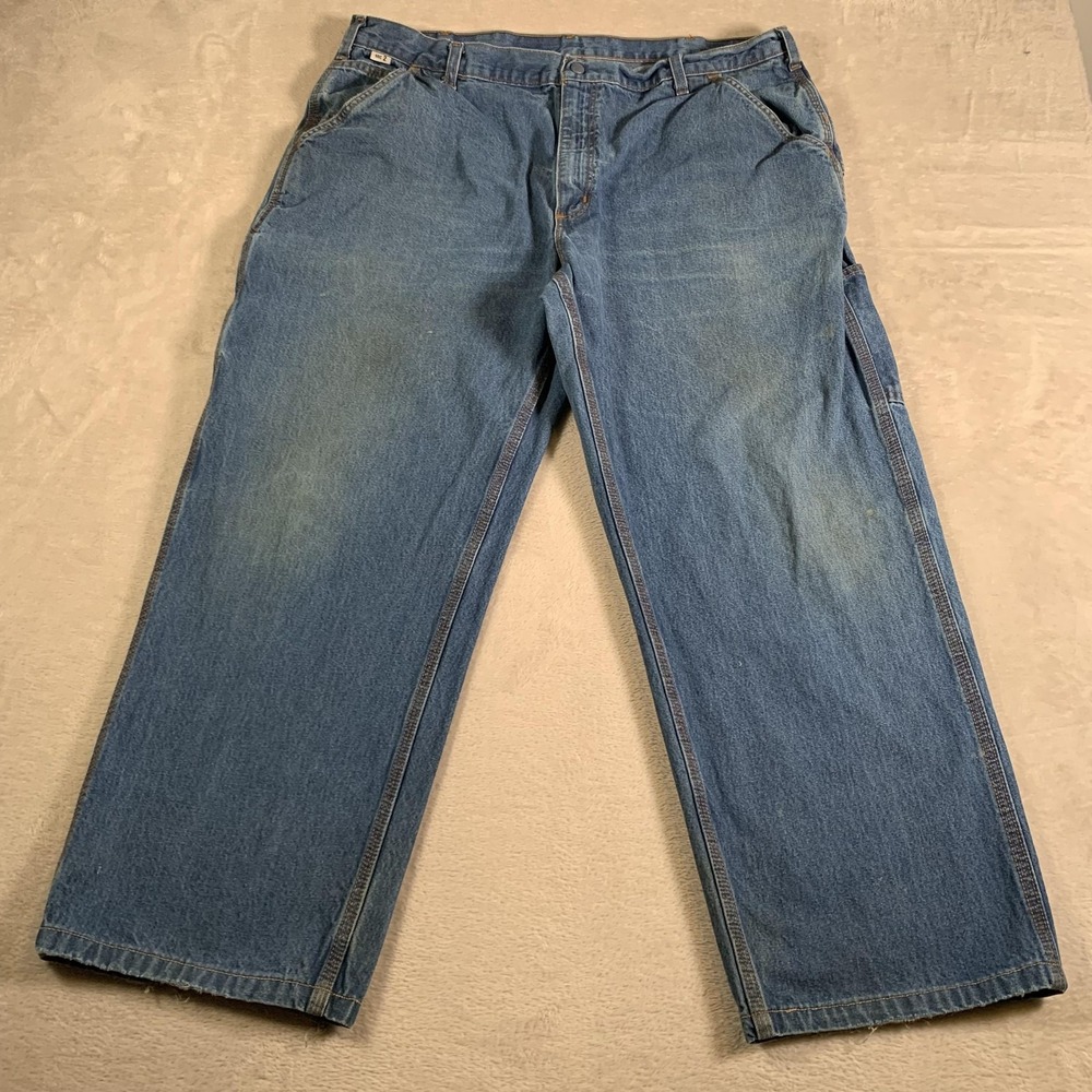 Carhartt FR Denim Jeans Mens 40x30(38x28) Blue‎ Flame Resistant Workwear HRC2